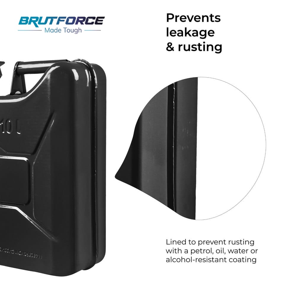 BRUTFORCE Metal Jerry Can 10L