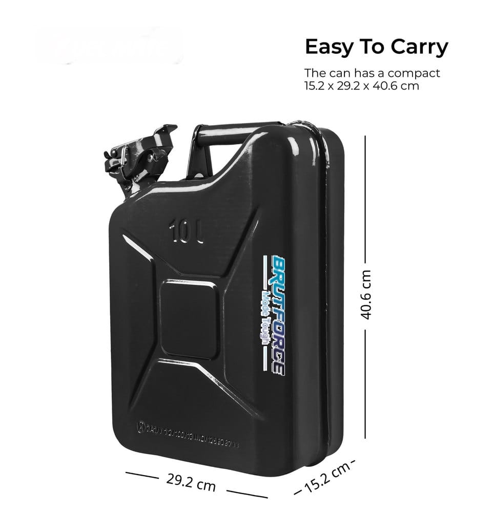 BRUTFORCE Metal Jerry Can 10L