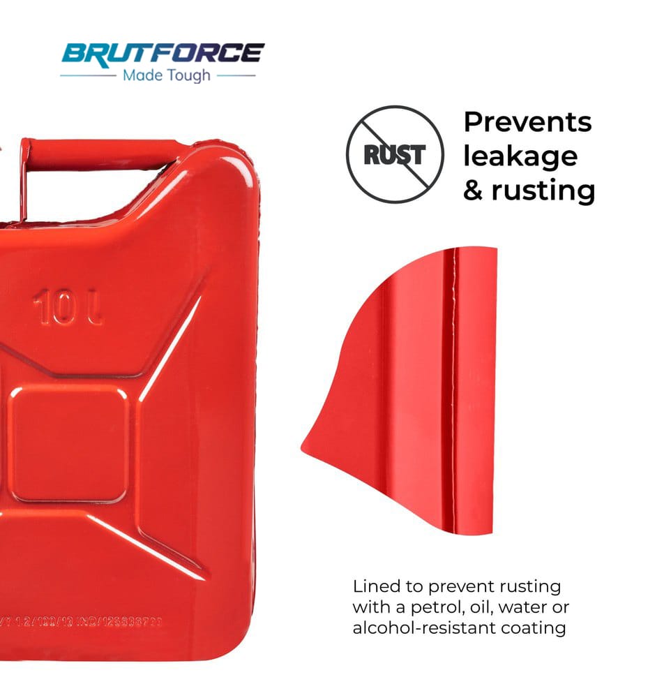 BRUTFORCE Metal Jerry Can 10L