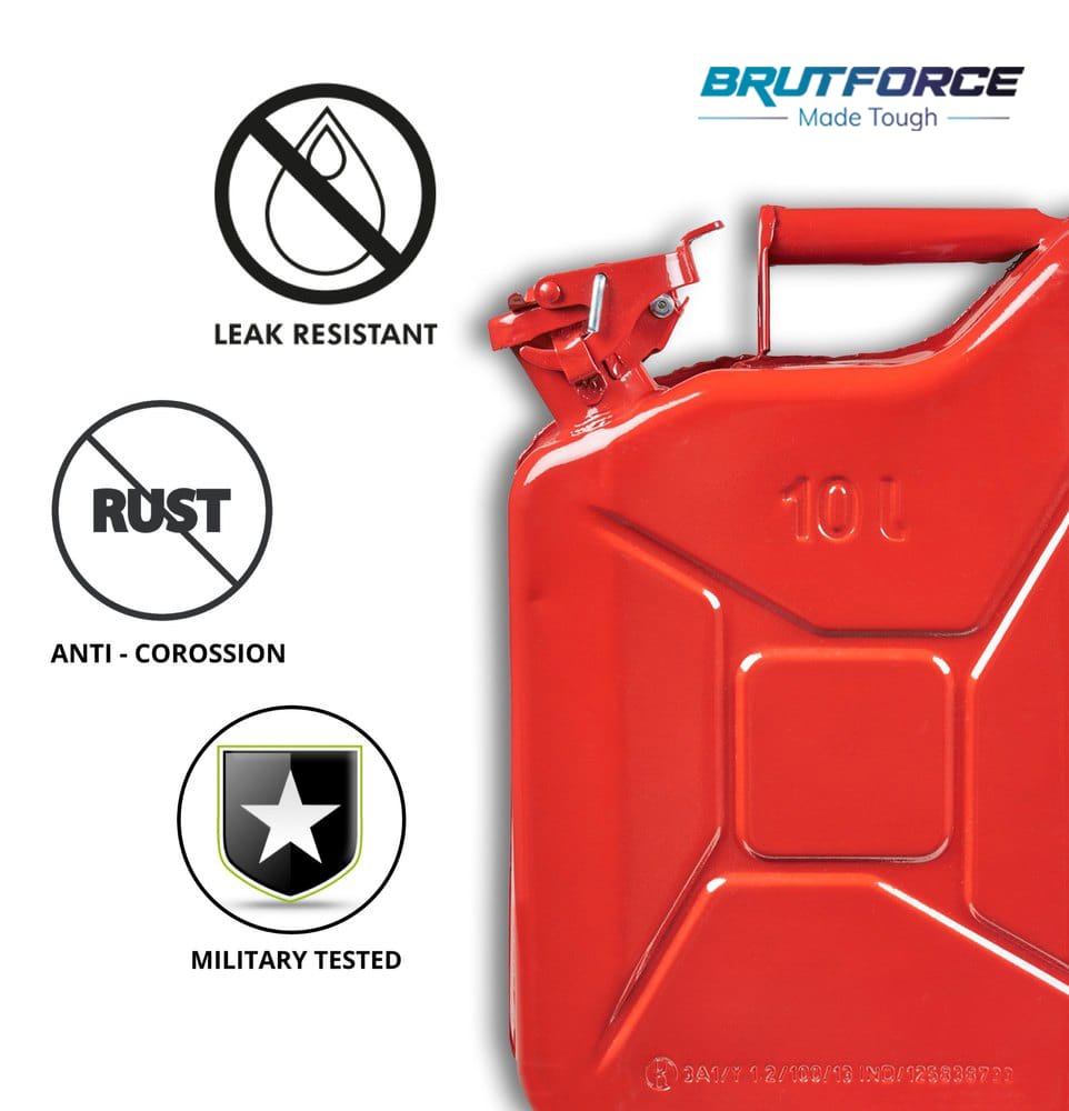 BRUTFORCE Metal Jerry Can 10L