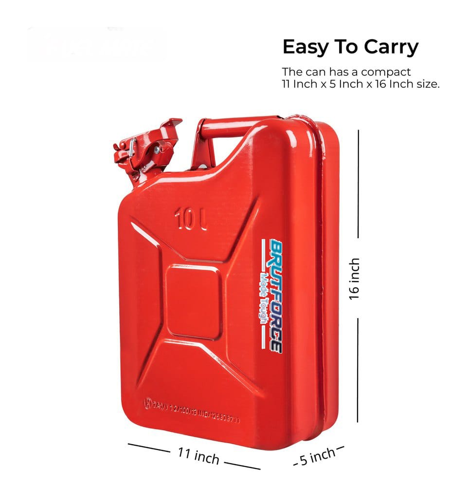 BRUTFORCE Metal Jerry Can 10L