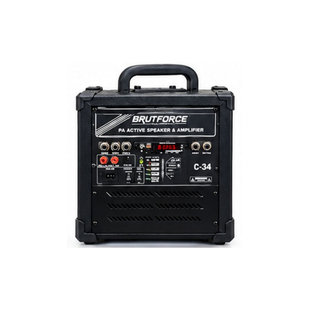 BRUTFORCE 8 Inch Cube 50W PA System with Remote Control