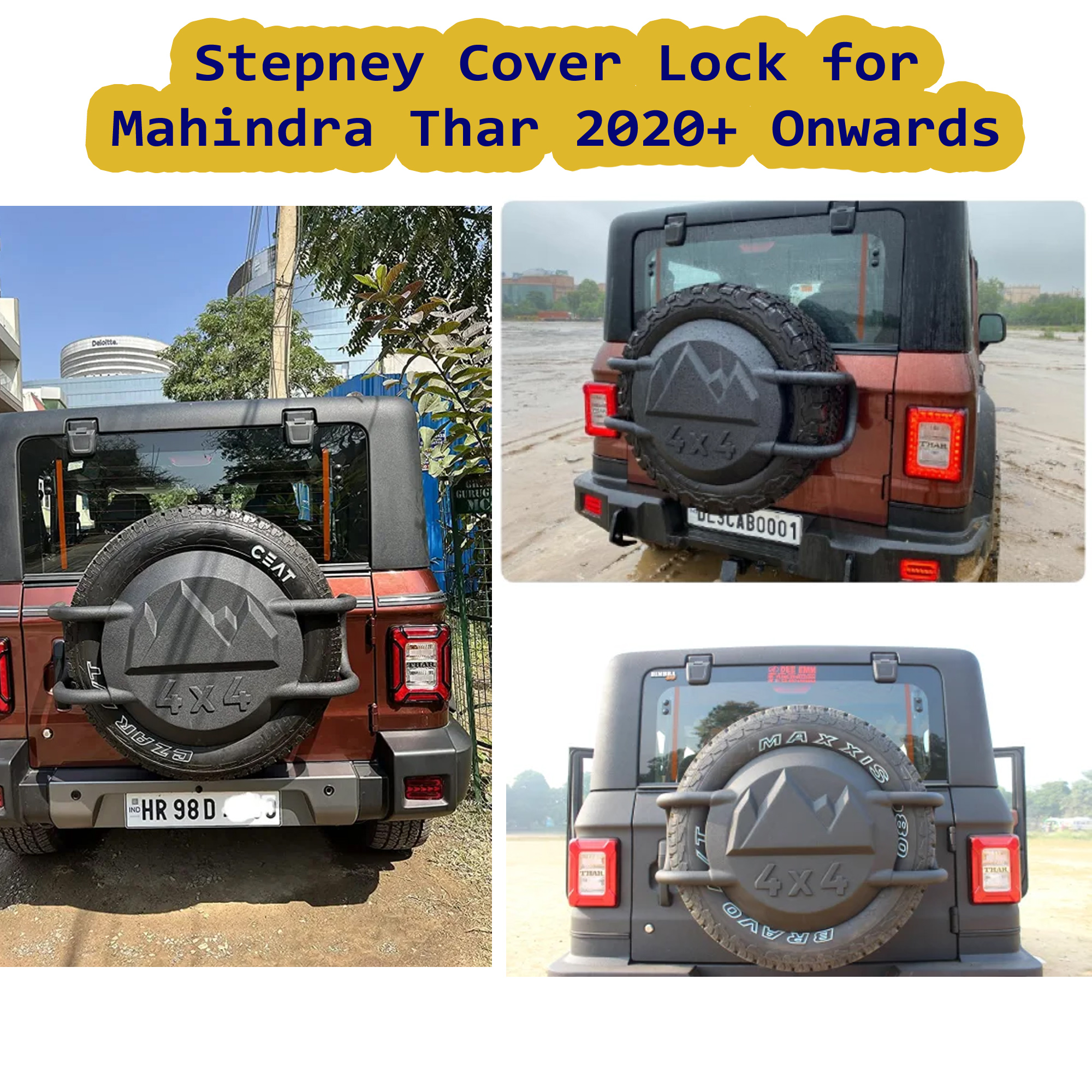 Exterior Mahindra Thar Stepney Cover Lock