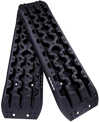 Black Color 4×4 Traction Mat Sand Ladder With Mounting Bracket.
