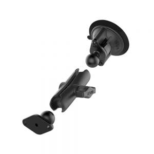 RAM Twist-Lock Suction Cup Double Ball Mount (RAM-B-166U)