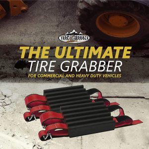Trac-Grabber – Snow, Mud and Sand Tire Traction Device, Set of 2 – for Wide Track or Super Single Trucks, A Snow Traction Mat Alternative – Get Unstuck