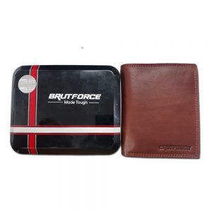 Brutforce Brown Men’s Wallet Stylish Genuine Leather Wallets for Men Latest Gents Purse with Card Holder Compartment (BFW001)